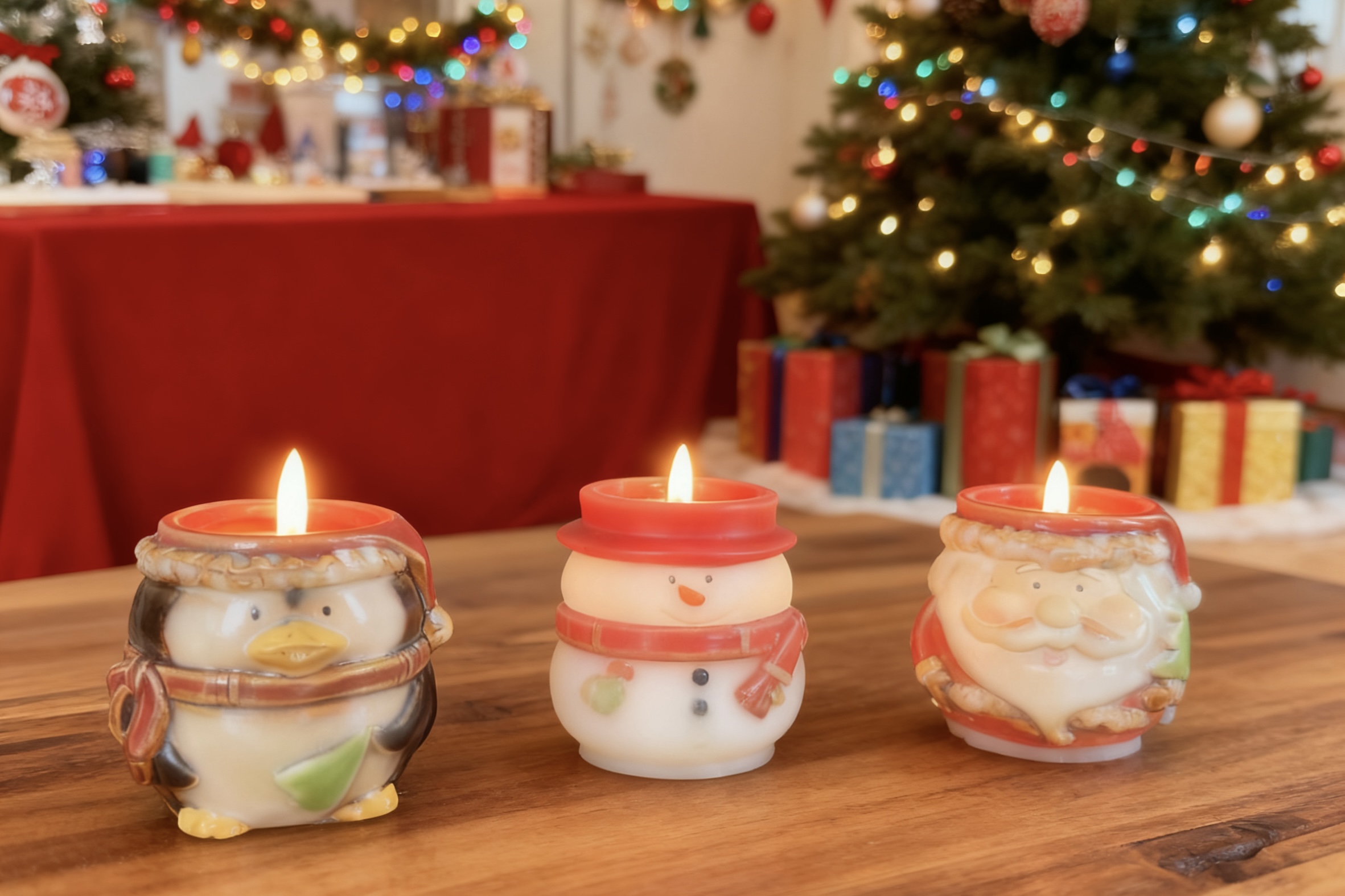 Xmas Figure Ceramic Filled Candle (115g wax fill)